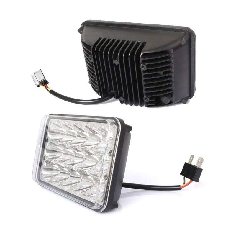 AMUNIESUN DOT Approved 4X6 Inch Sealed Beam LED Headlights Fit For Kenworth T600 T800 / Peterbilt 357 378 379, H4651 H4652 H4642 H6545 H4656 H4666 Rectangular Headlight High and Low Beam 4PCS - Image 5